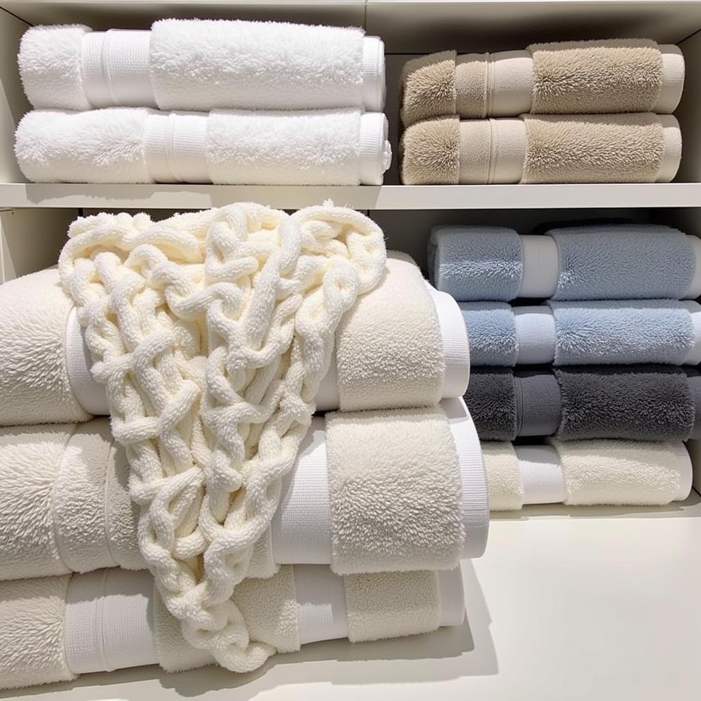 Zara Home Bathroom Towels Display