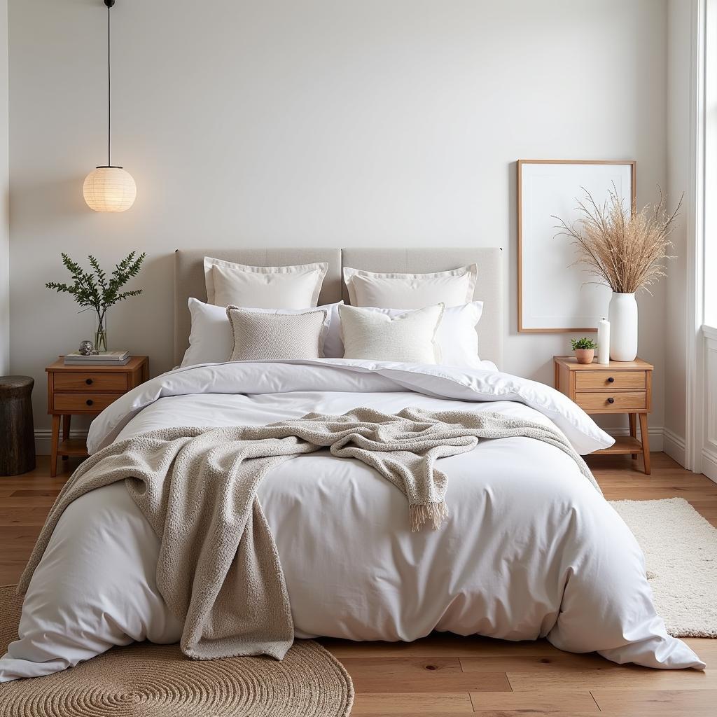 Zara Home Bedroom Decor with Edredon Nordico