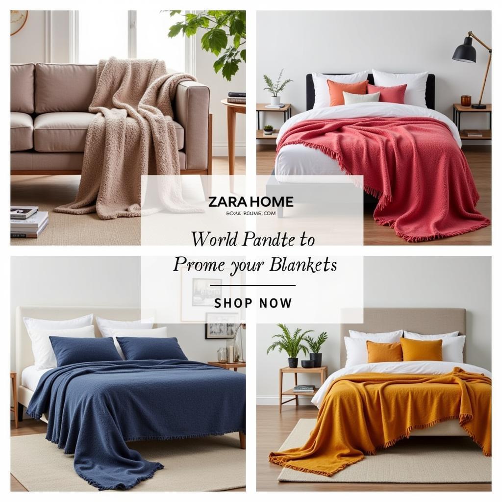 Zara Home Blanket Selection for Different Uses