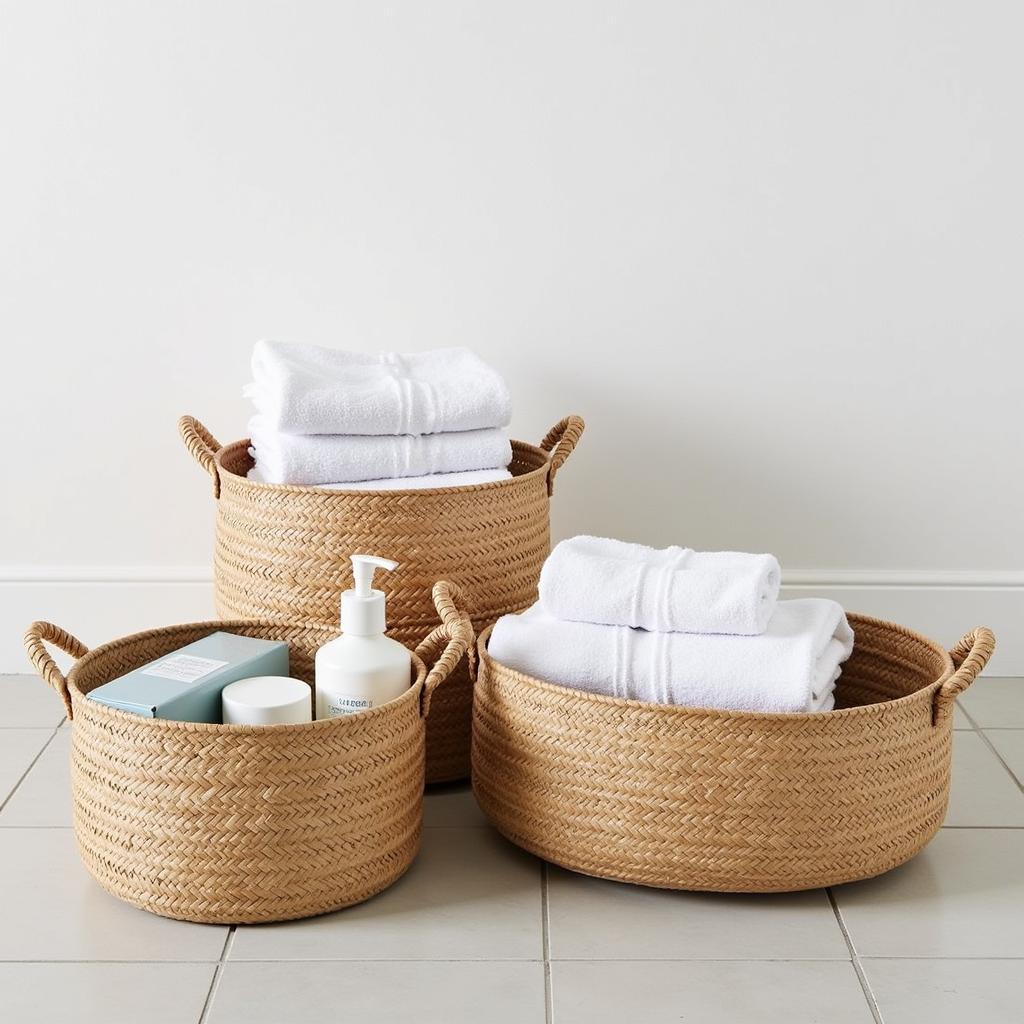 Zara Home Baskets in Bathroom Organization