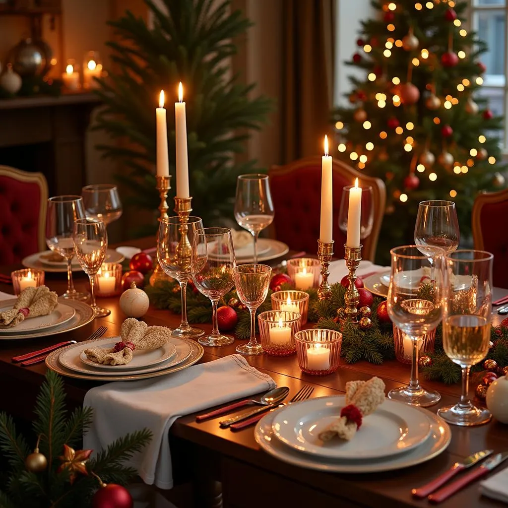 Zara Home Christmas Table Setting