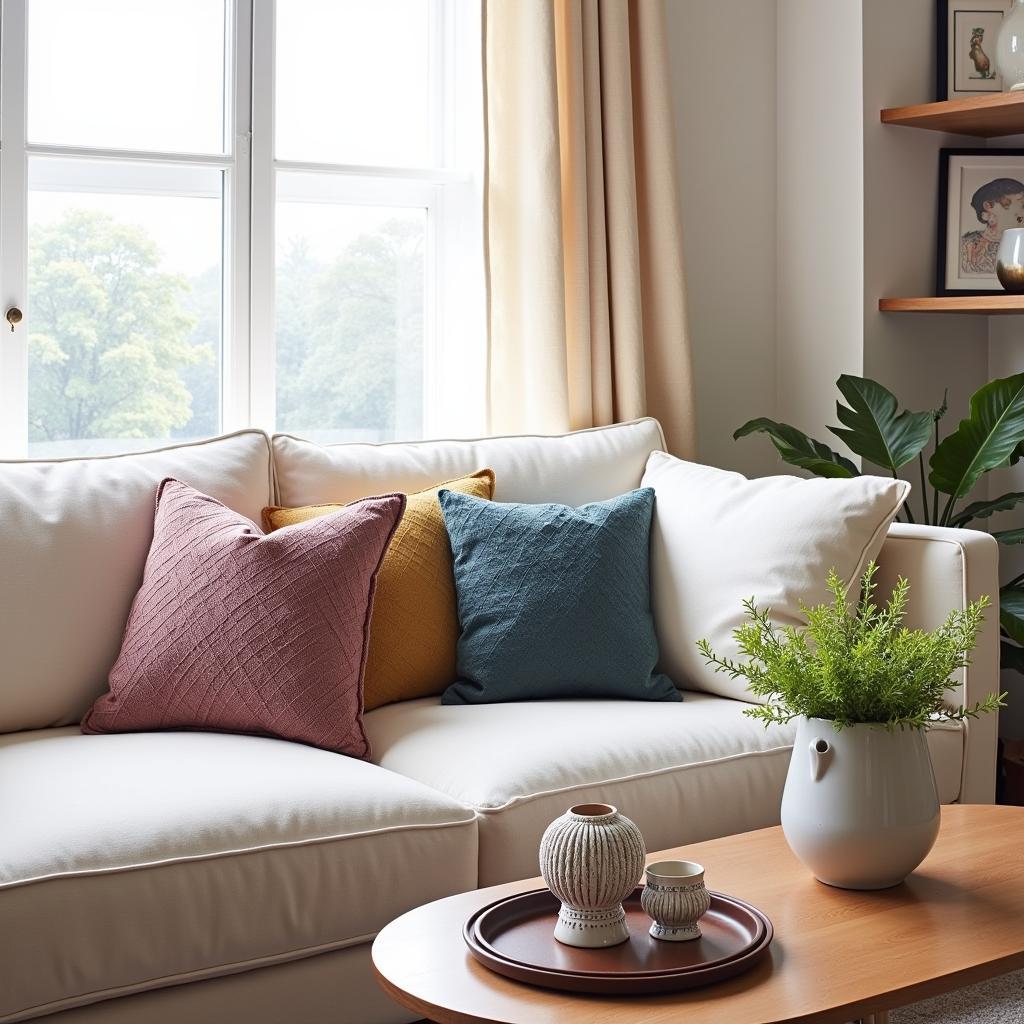 Zara Home Cushions in Living Room Setting