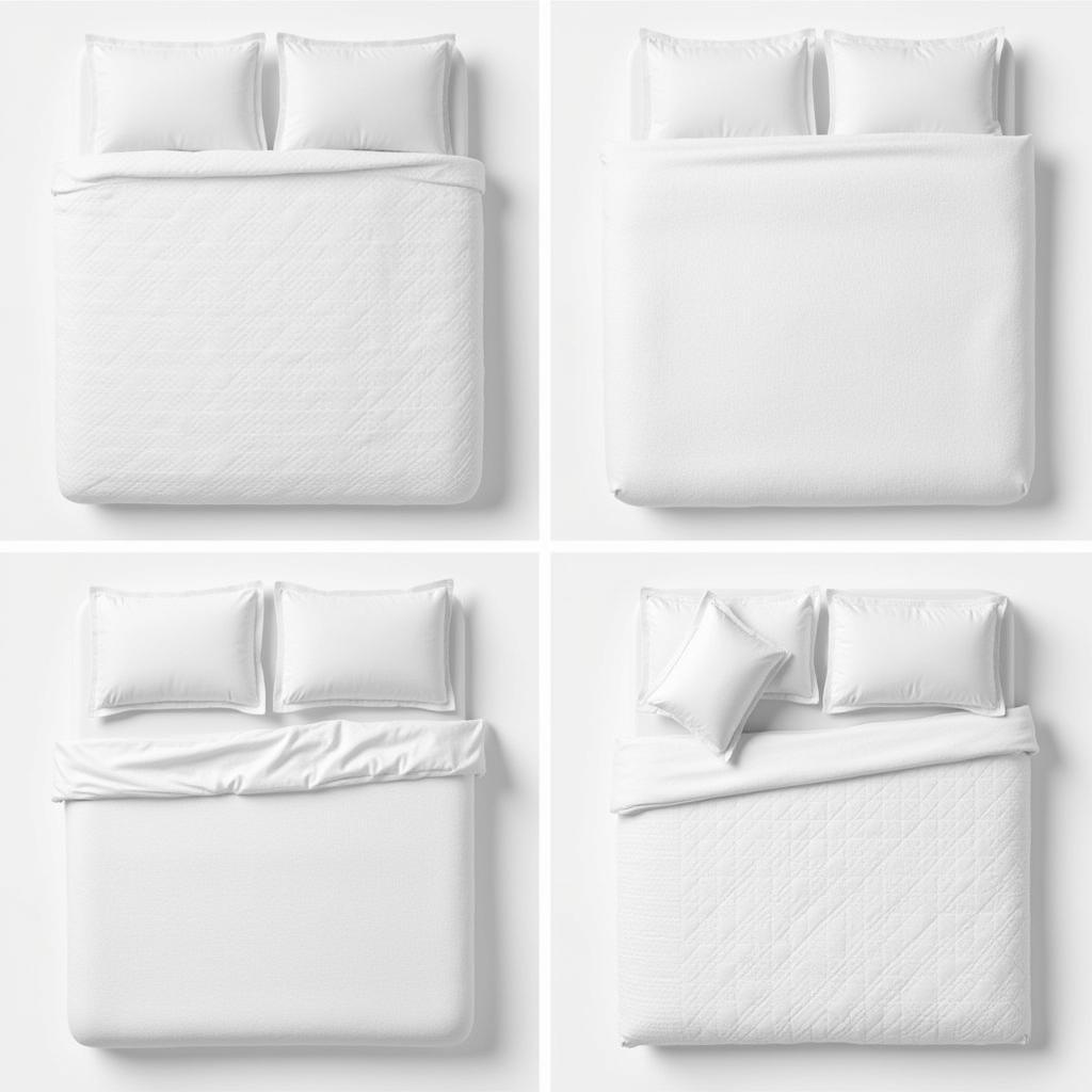 Various Zara Home colchas blancas