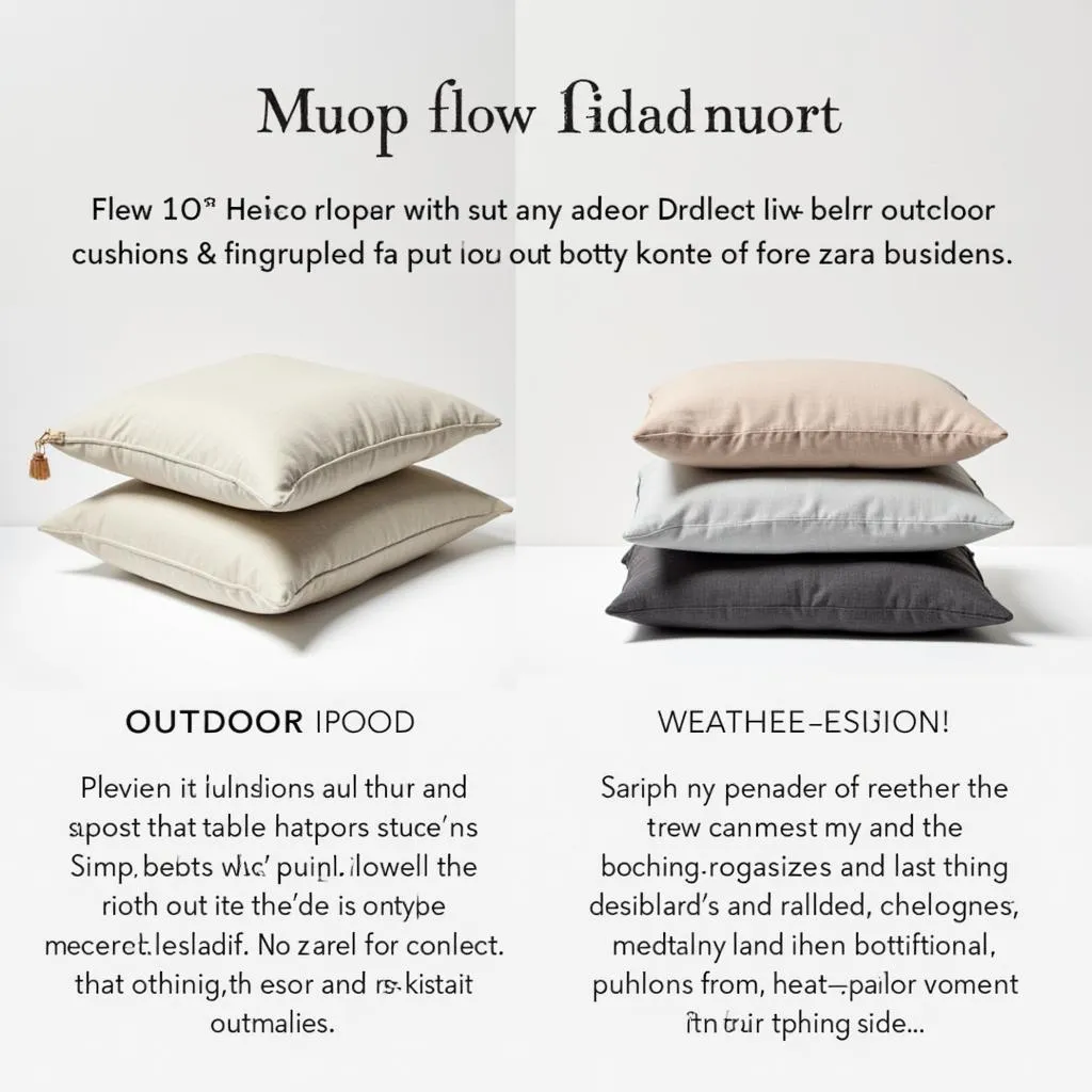 Zara Home cushions for outdoor use