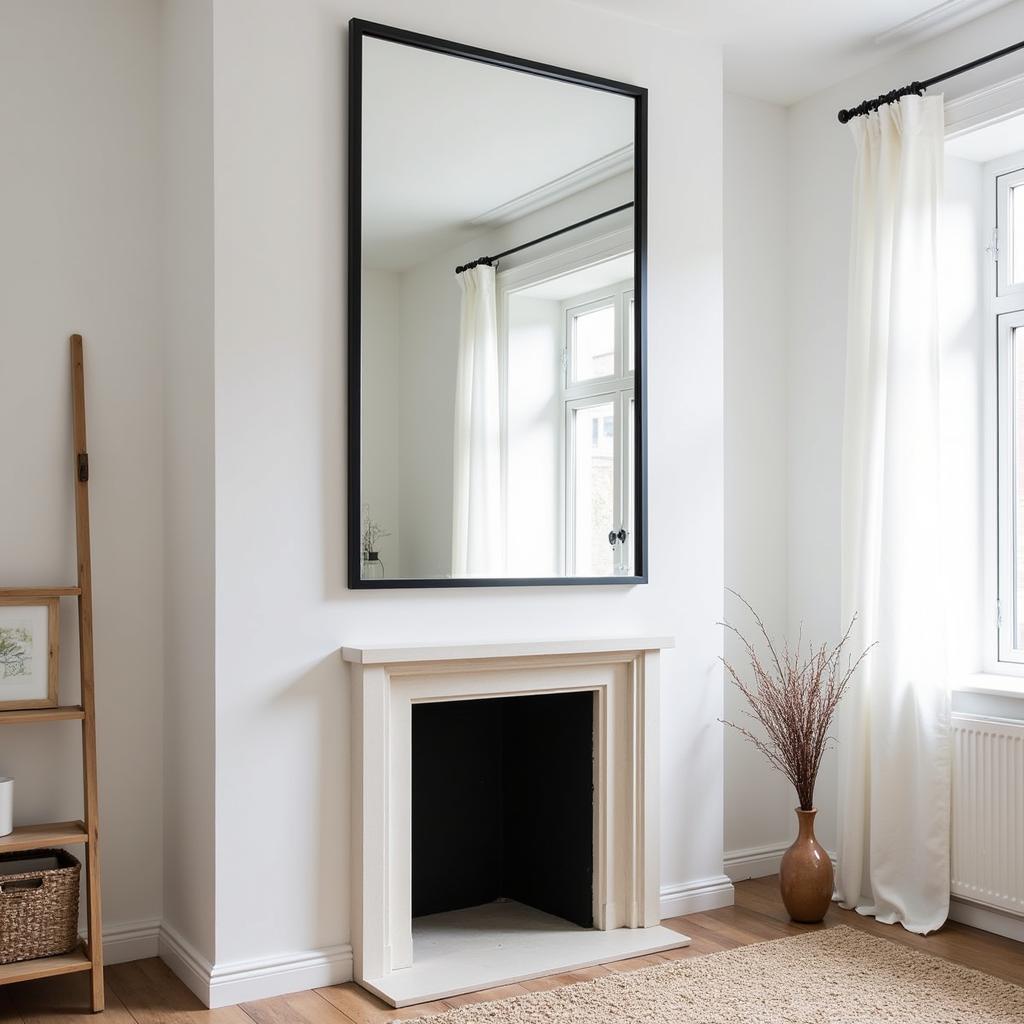 Zara Home Decorative Mirror in a Living Room