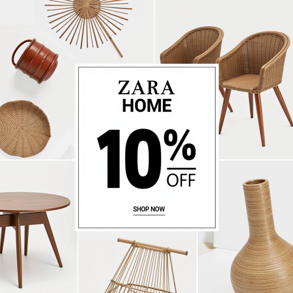 Zara Home 10% Discount Newsletter Banner