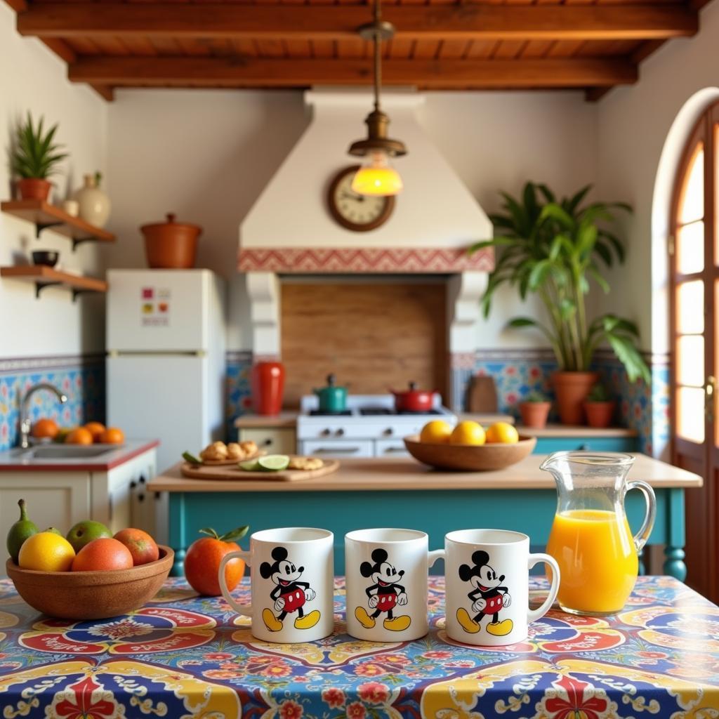 Zara Home Disney Kitchen Accessories in a Spanish Kitchen