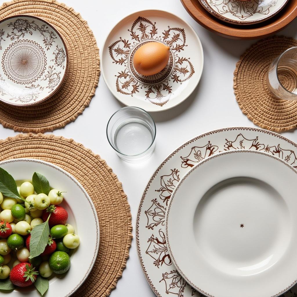 Exquisite tableware collection at a Zara Home store