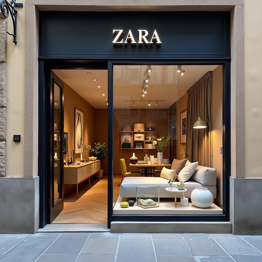 Zara Home Storefront in San Sebastián