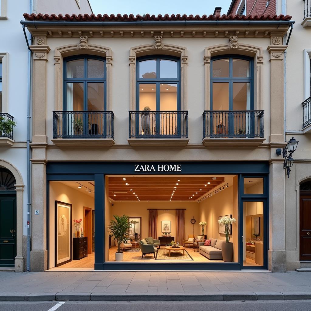 Zara Home Storefront in Ferrol, Galicia