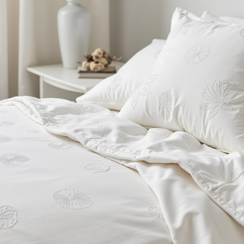 Close-up of Zara Home Duvet Cover Details