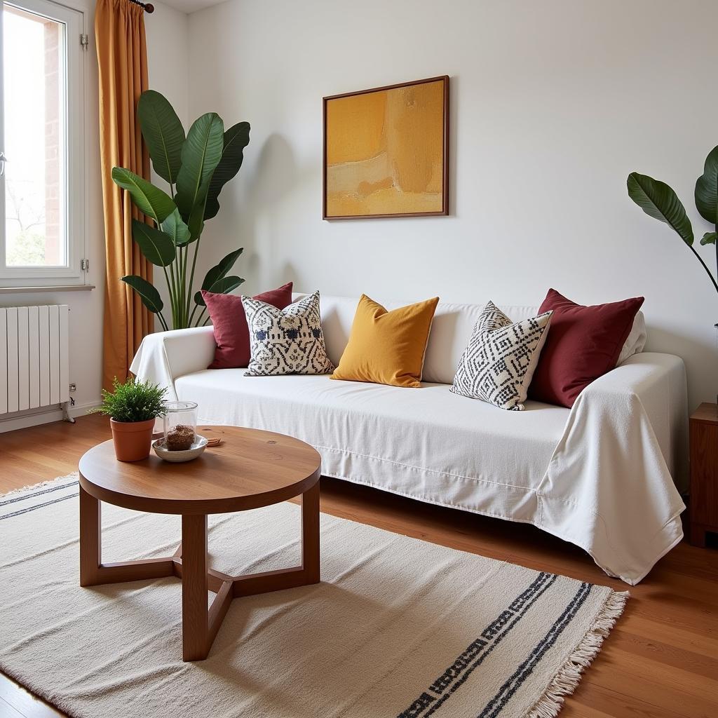 Zara Home Fundas in a Spanish Living Room