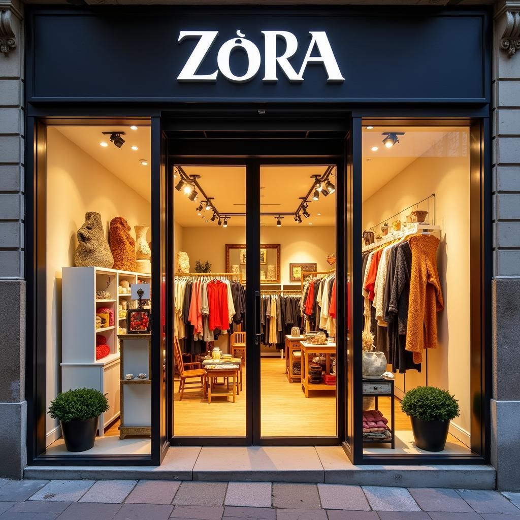 Zara Home storefront in Gijon, Spain