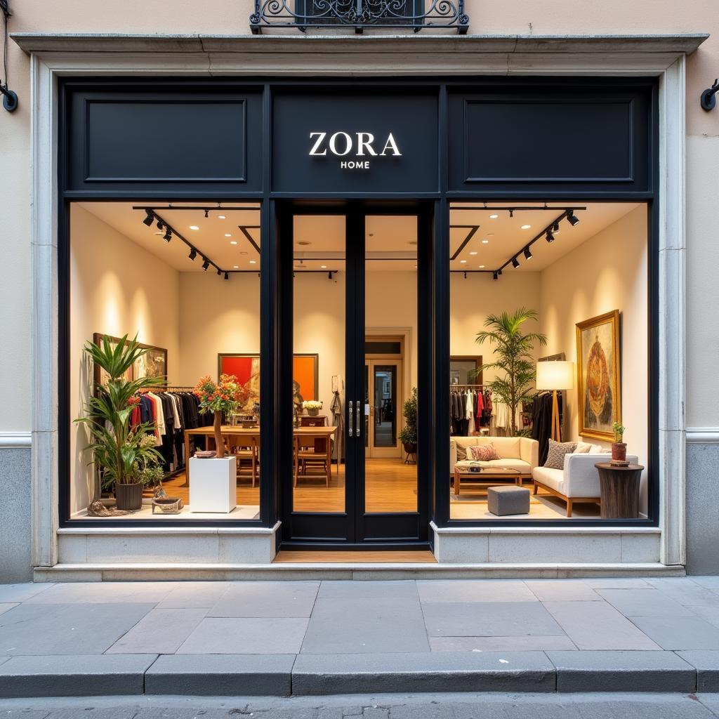 Zara Home Hermosilla storefront in Madrid