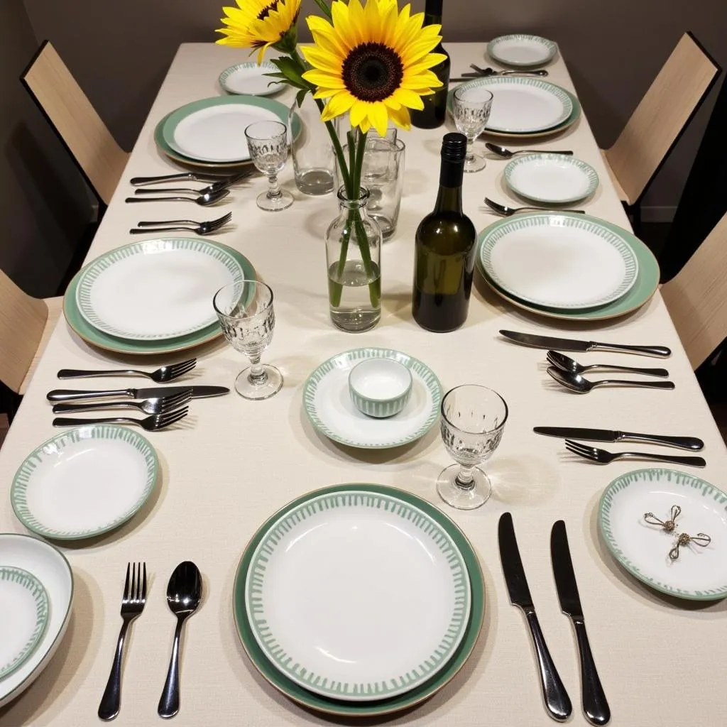 A Beautifully Arranged Table Setting at Zara Home Hermosilla