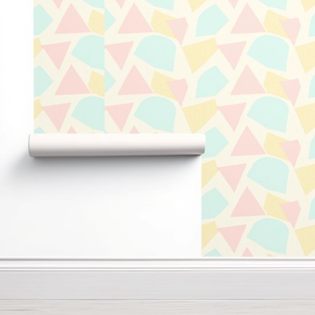 Zara Home Kids Wallpaper Pastel Geometric