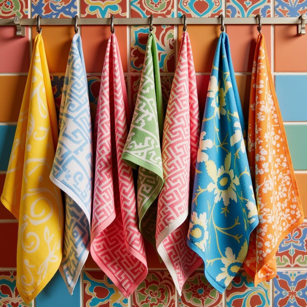 Zara Home Kitchen Towels in a Spanish Kitchen