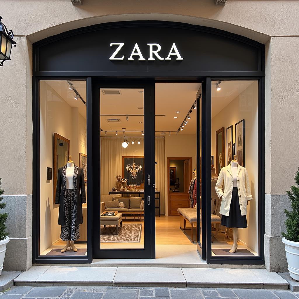 Zara Home storefront in Leon, Spain