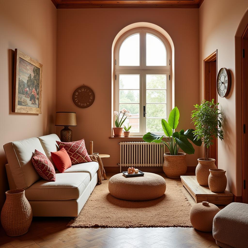 A Spanish-Inspired Living Room by Zara Home