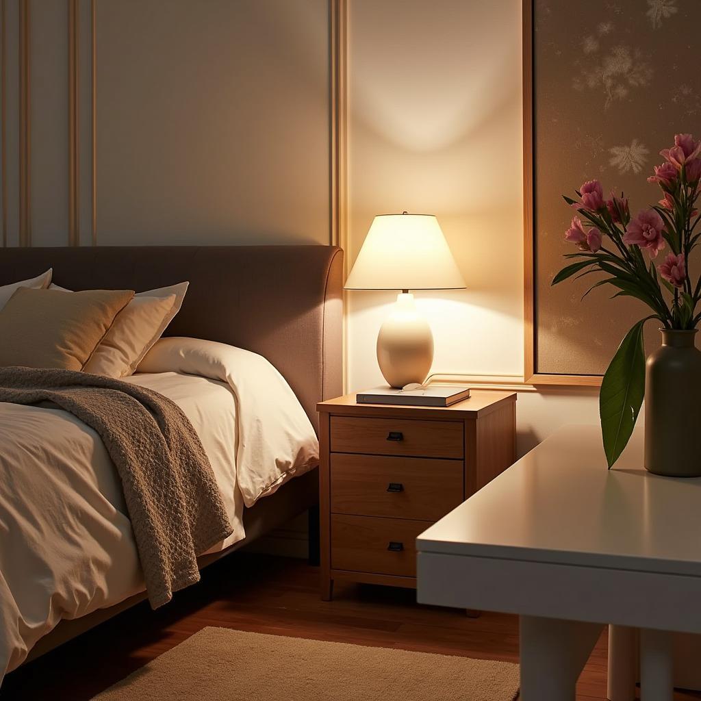 Zara Home Nightstand in a Bedroom Setting