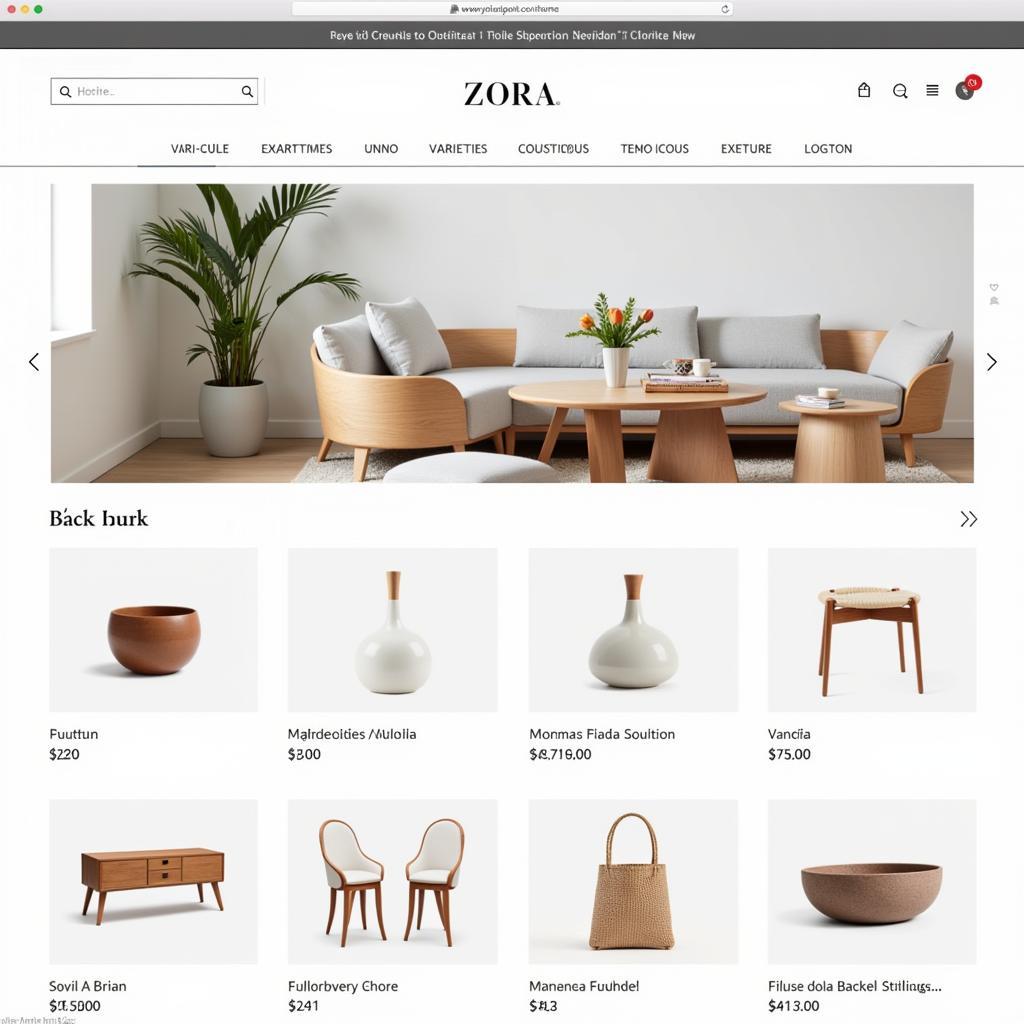 Zara Home Online Store