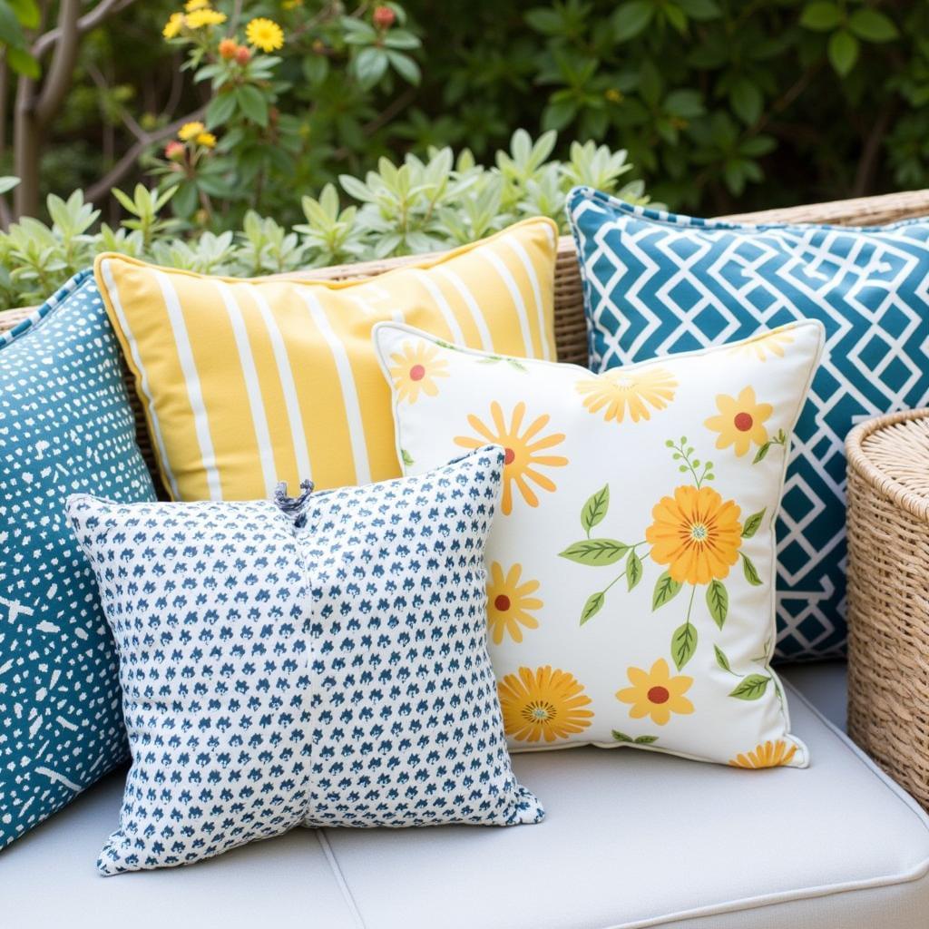 Zara Home Outdoor Cushions Arrangement