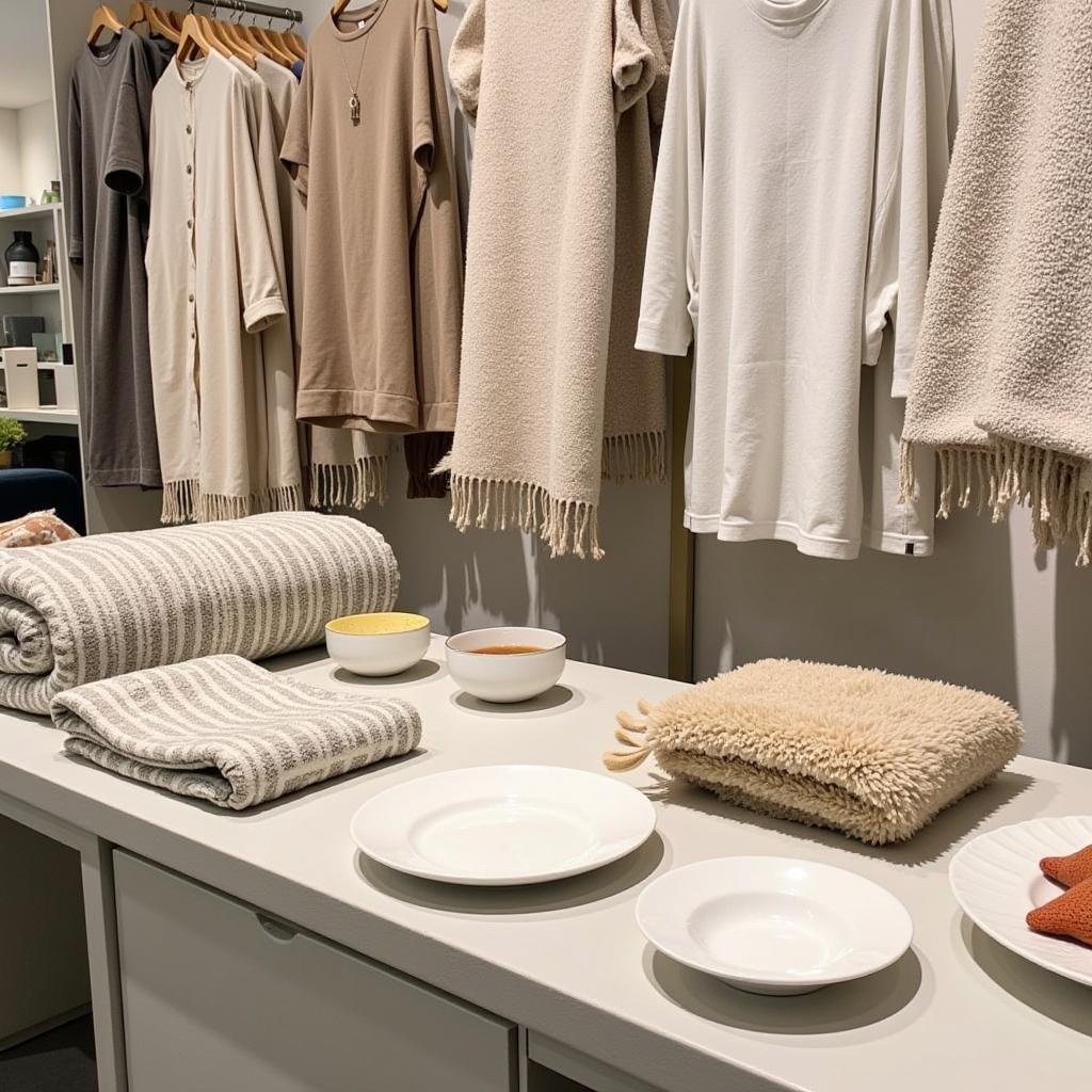 Zara Home products displayed at the Paseo de la Habana store