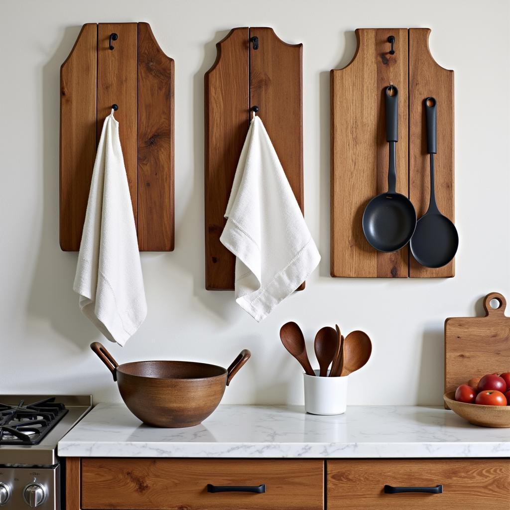 Zara Home Percheros Pared in a Rustic Spanish Kitchen