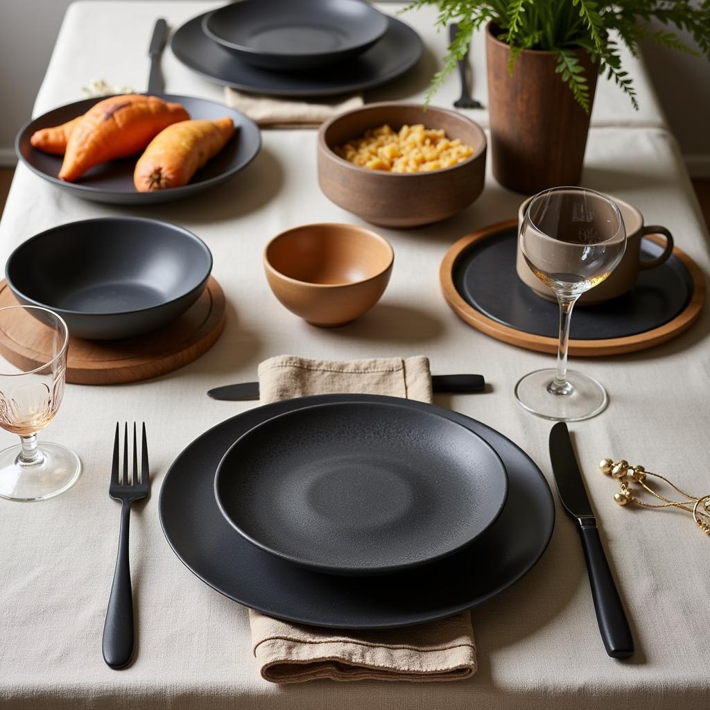 Zara Home tableware featuring pizarra elements