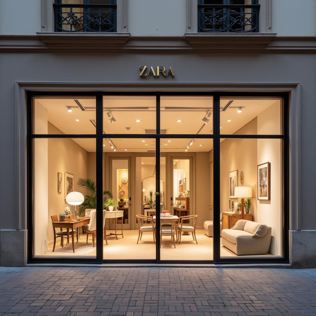 Zara Home Storefront in Pontevedra