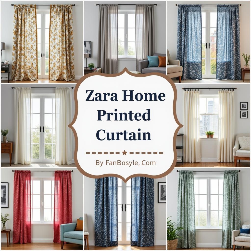 Zara Home Printed Curtains Collection