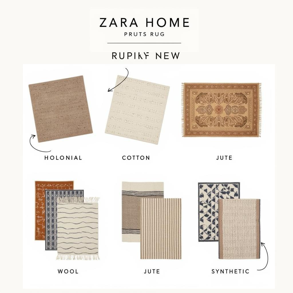 Zara Home Rug Styles and Materials