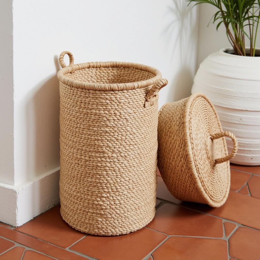 Zara Home Seagrass Laundry Basket