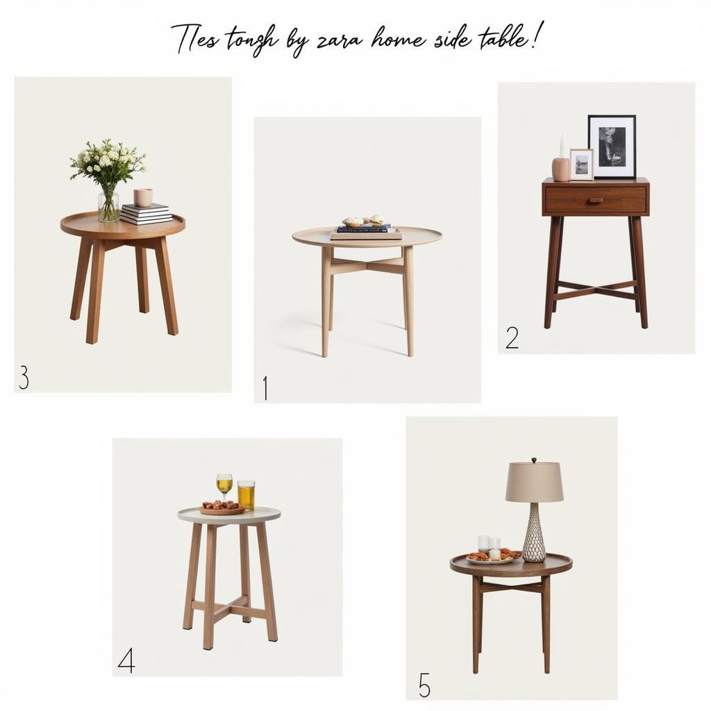 Zara Home side table styling inspiration