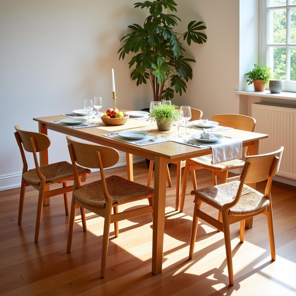 Zara Home Silla in a Dining Room Setting