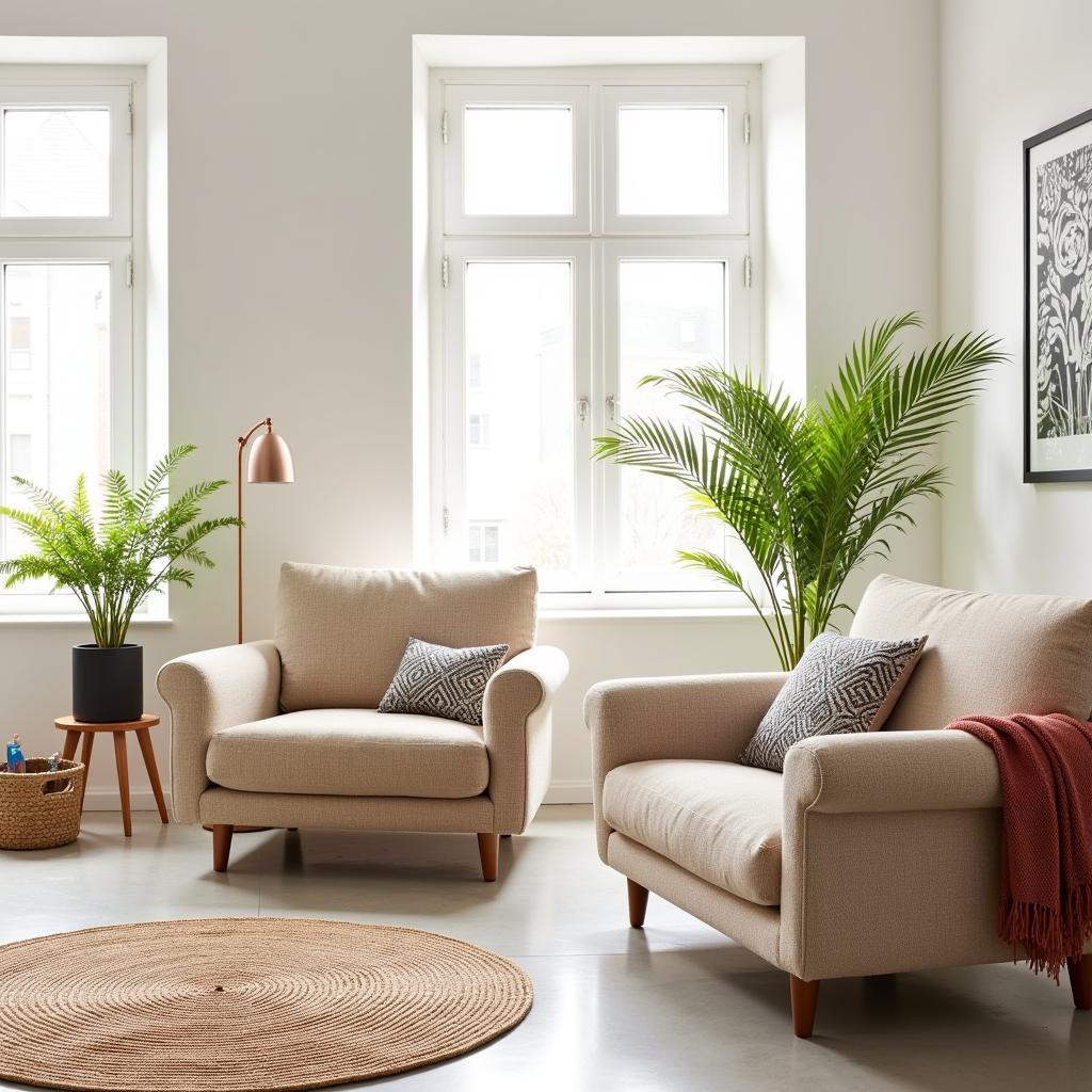 Stylish Zara Home Sillones in a Spanish Living Room