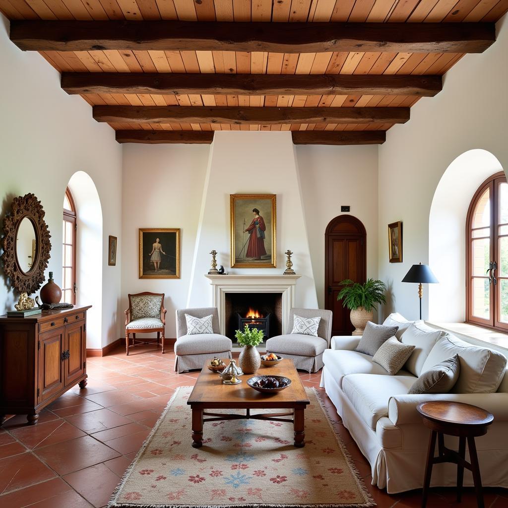 Zara Home Living Room in a Spanish Villa