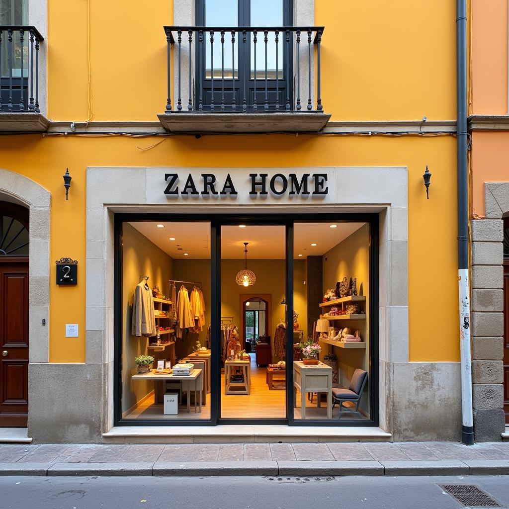 Zara Home Storefront in Spain