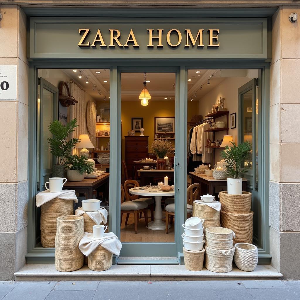 Zara Home Storefront in Barcelona