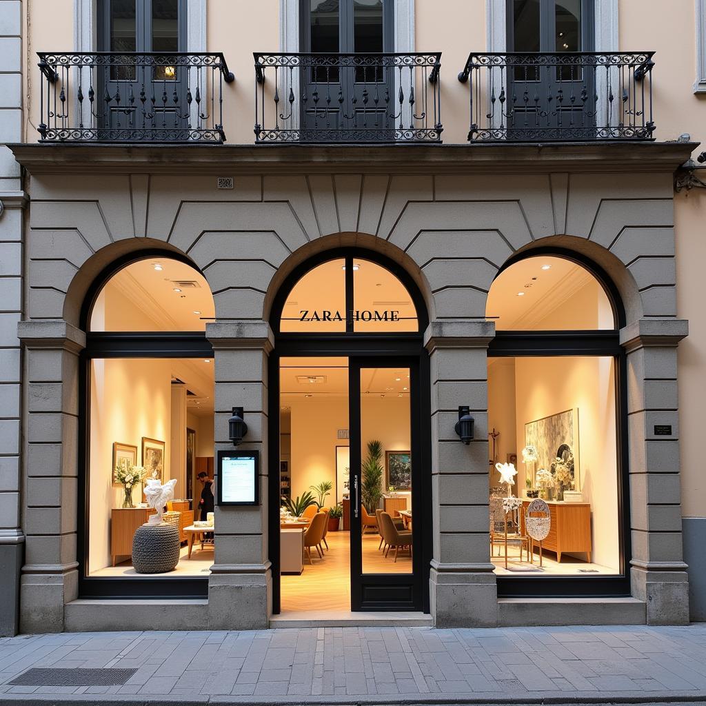 Zara Home Storefront in Santiago