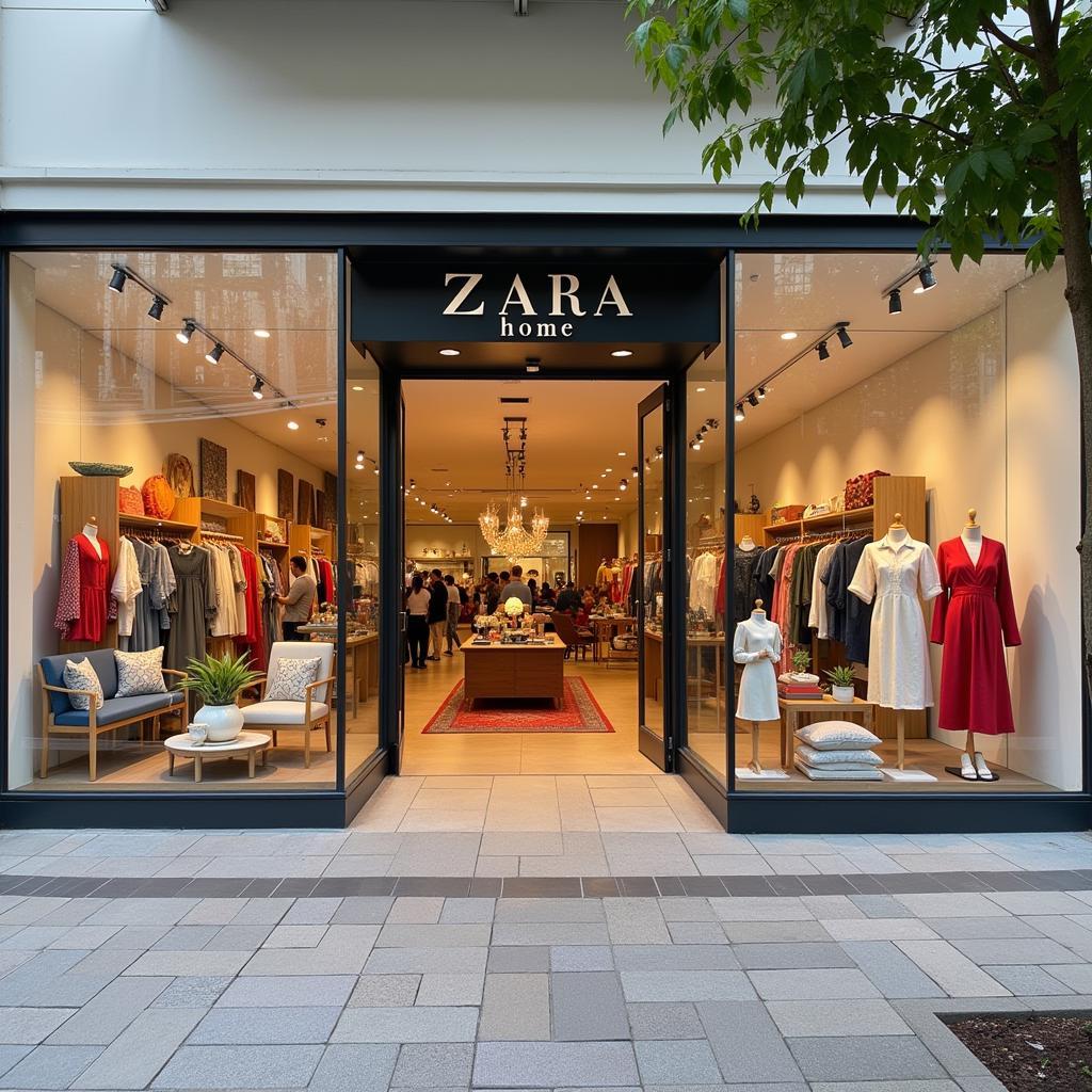 Zara Home storefront at Urbil shopping center