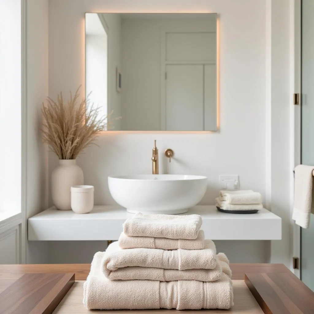 Zara Home Towels Adding a Touch of Elegance to a Bathroom