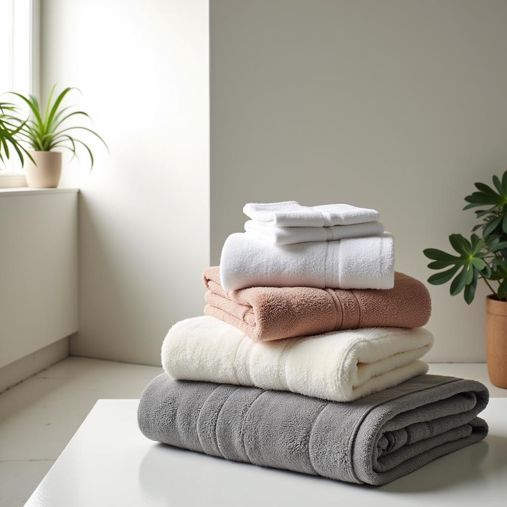 Zara Home towels draped elegantly in a luxurious bathroom setting