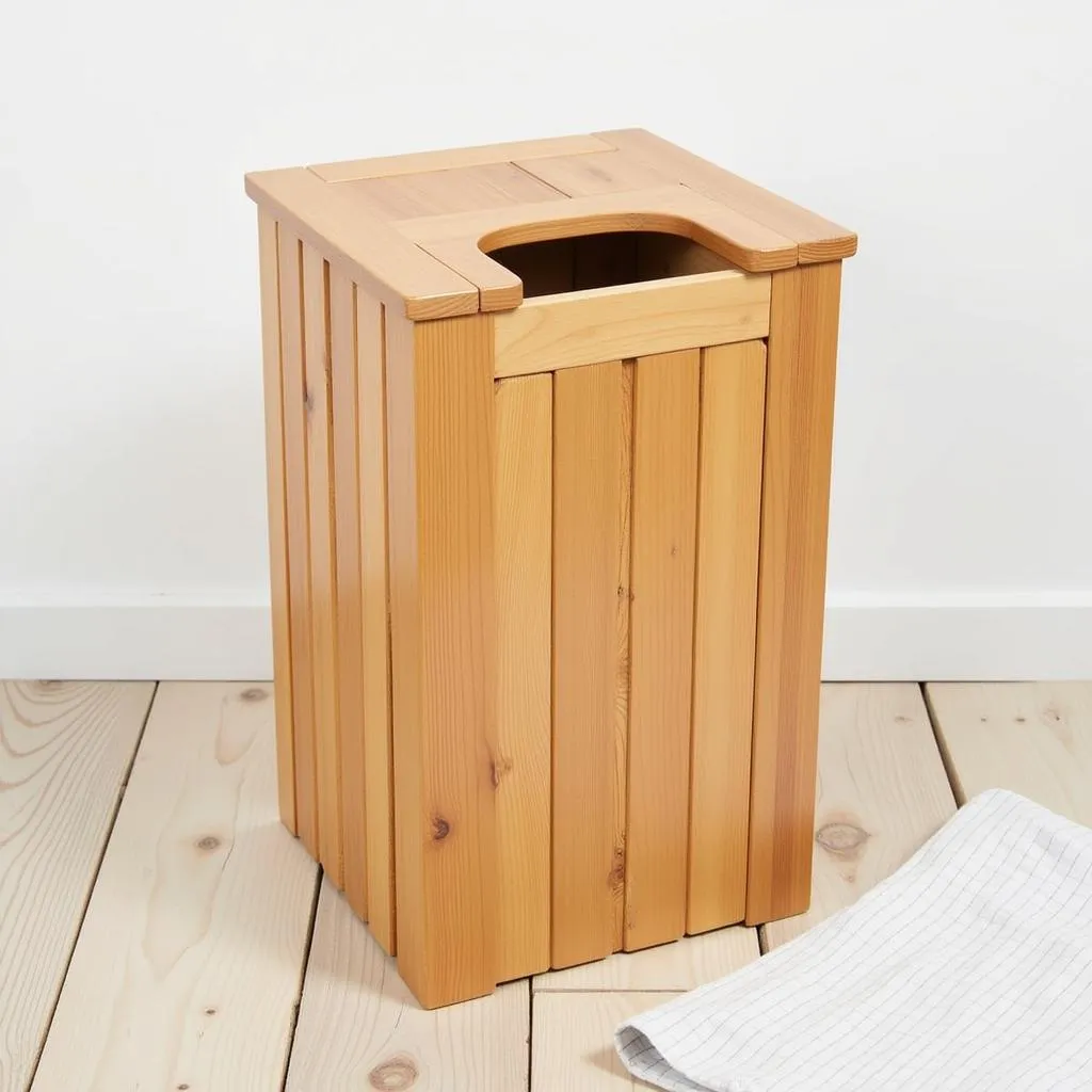 Zara Home Bamboo Trash Bin