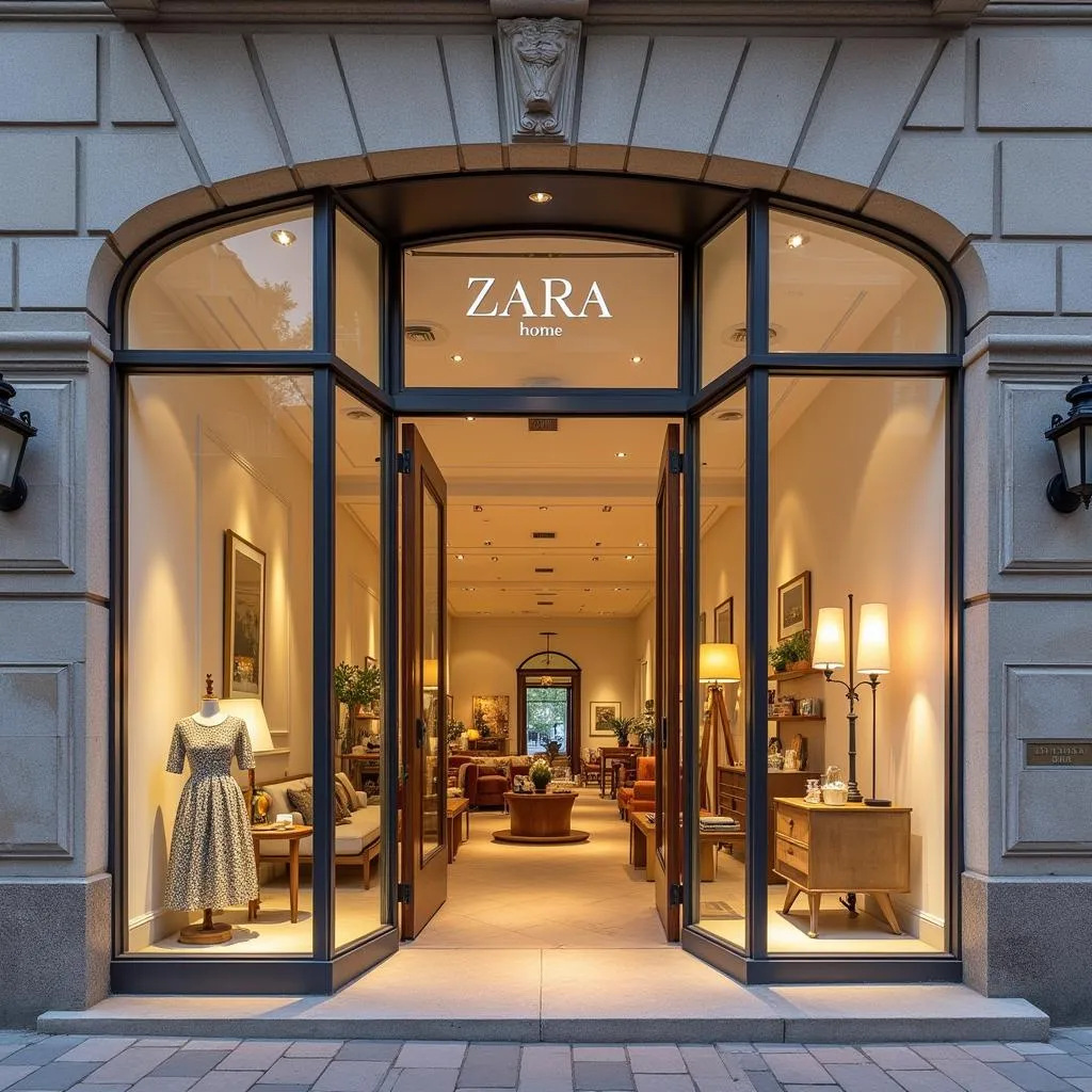 Zara Home Storefront in Valladolid