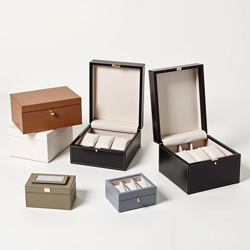 A collection of elegant Zara Home watch boxes