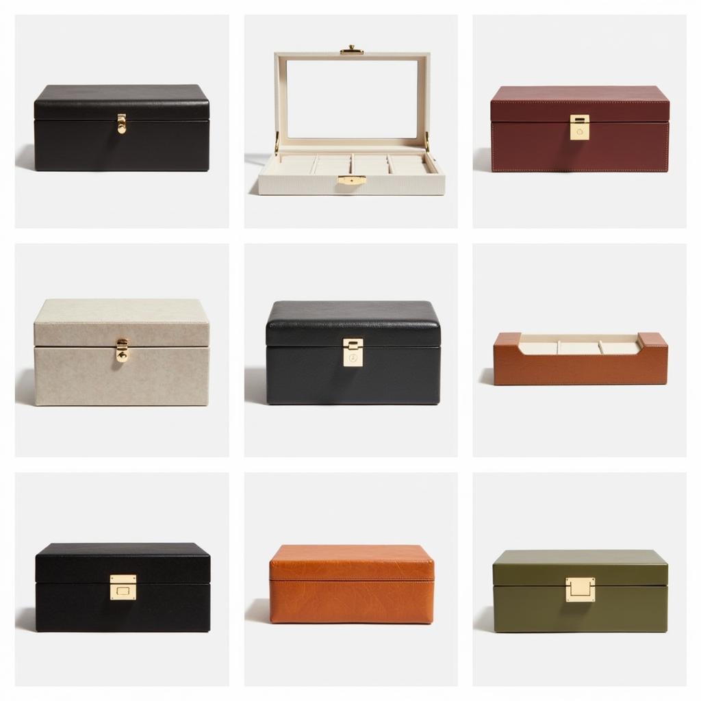 A stunning collection of Zara Home watch boxes displayed on a shelf