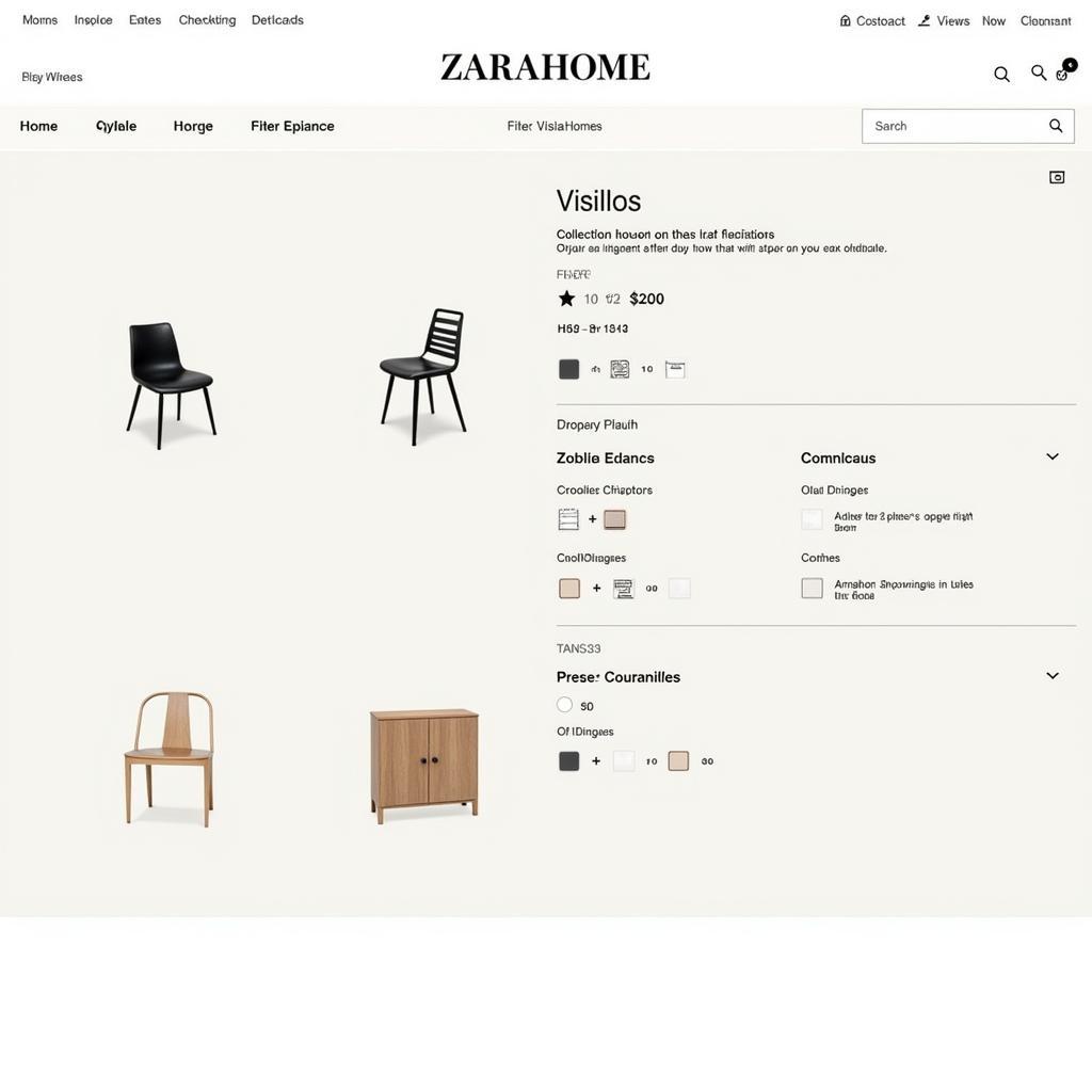 Zara Home Website Visillos Selection