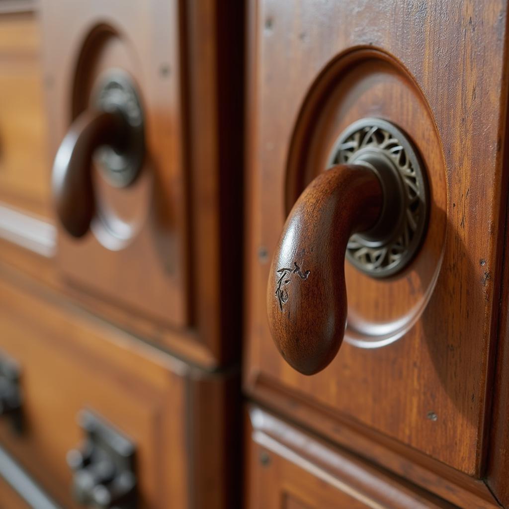 Zara Home wooden handles on traditional Spanish furniture