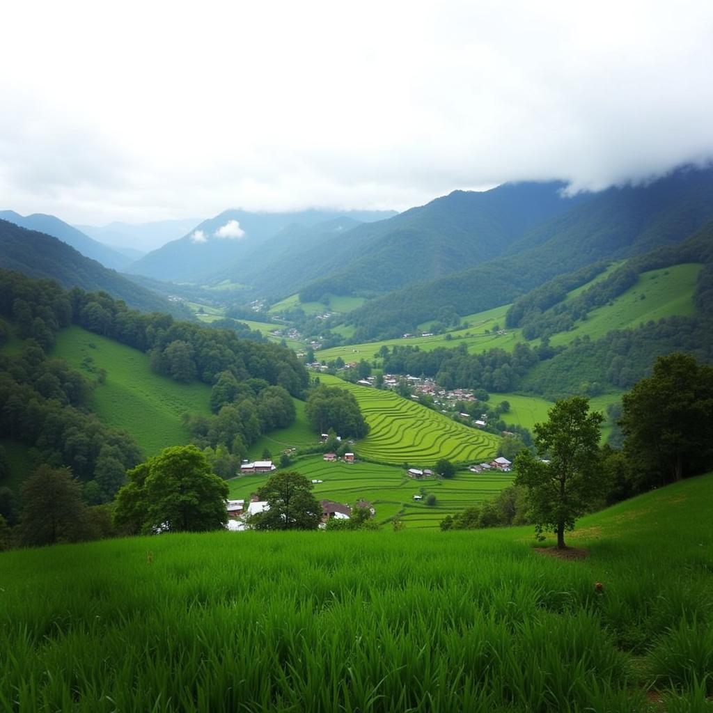 Breathtaking view from a hiking trail near 7j's Homestay Sagada